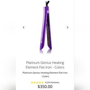 Royale Purple Flat Iron, MSRP $350